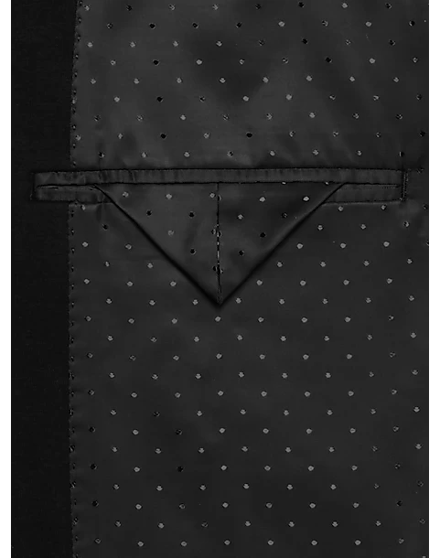 Michael Strahan Classic Fit Knit Sport Coat, Black Solid - Image 3