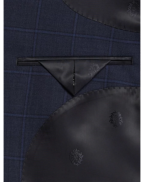 Lauren By Ralph Lauren Classic Fit Sport Coat, Navy Windowpane - Image 3