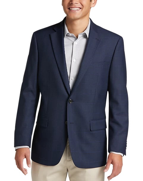Lauren By Ralph Lauren Classic Fit Sport Coat, Navy Windowpane