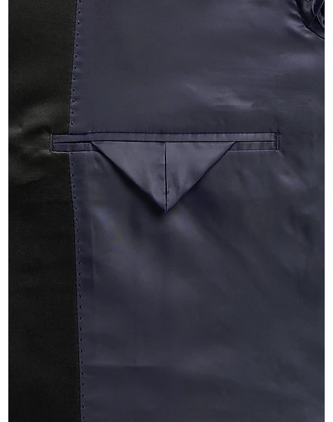 Michael Strahan Classic Fit Shawl Lapel Dinner Jacket, Blue Floral - Image 3