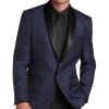 Michael Strahan Classic Fit Shawl Lapel Dinner Jacket, Blue Floral