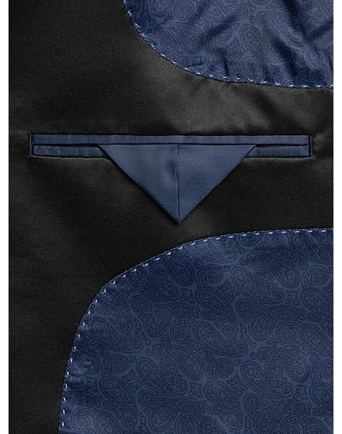 Egara Slim Fit Peak Lapel Dinner Jacket, Charcoal Paisley - Image 3