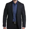 Joseph Abboud Slim Fit Sport Coat, Charcoal Windowpane Plaid