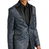 Egara Slim Fit Formal Dinner Jacket, Blue Floral