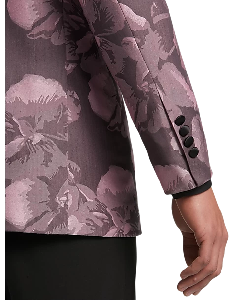 Egara Slim Fit Dinner Jacket Pink Floral - Image 2