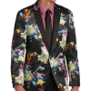 Paisley & Gray Slim Fit Dinner Jacket, Multicolor Abstract Art