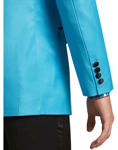 Paisley & Gray Slim Fit Dinner Jacket, Minted Green - Image 3