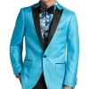 Paisley & Gray Slim Fit Dinner Jacket, Turquoise