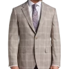 Pronto Uomo Modern Fit Notch Lapel Sport Coat, Tan Plaid