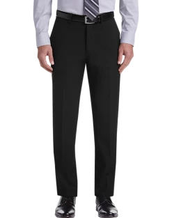Haggar Premium 4-Way Stretch Dress Pants, Light Gray