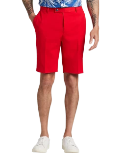 Paisley & Gray Slim Fit Shorts, Hot Rod Red