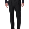 Haggar Premium Comfort Classic Fit Pleat-Front Pants, Black