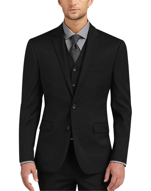 Awearness Kenneth Cole AWEAR-TECH Slim Fit Suit Separates Coat, Black - Image 3