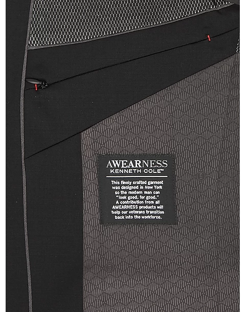 Awearness Kenneth Cole AWEAR-TECH Slim Fit Suit Separates Coat, Black - Image 4