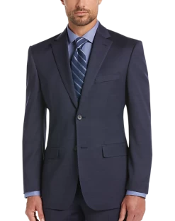 Awearness Kenneth Cole Executive Fit Suit Separates Coat, Gray Herringbone