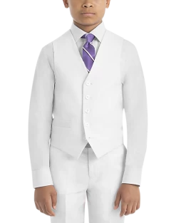 Lauren By Ralph Lauren Boys (Sizes 8-20) Suit Separates Vest, White