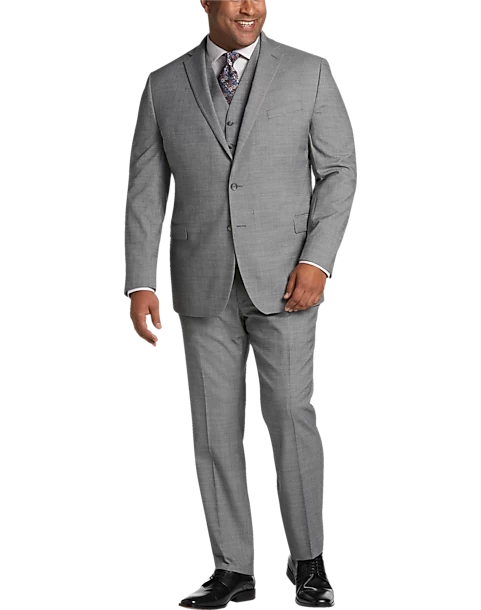 Awearness Kenneth Cole AWEAR-TECH Slim Fit Suit Separates, Black & White Sharkskin