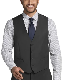 Calvin Klein X-Fit Slim Fit Suit Separates Vest, Charcoal Gray