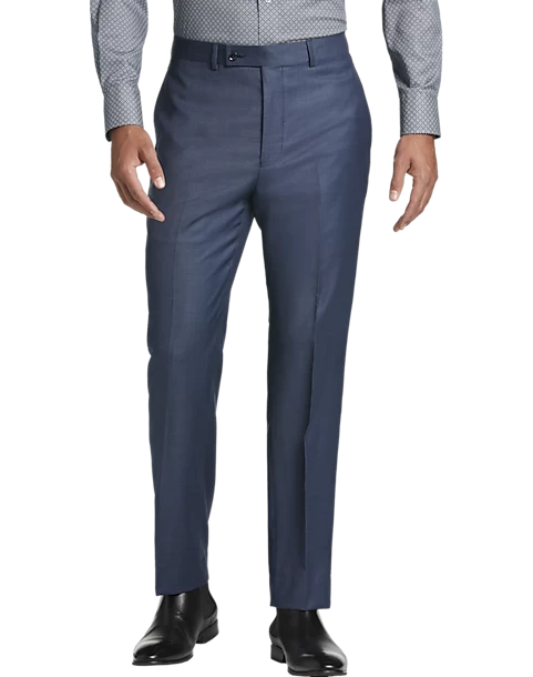Calvin Klein X-Fit Slim Fit Suit Separates Pants, Blue Sharkskin