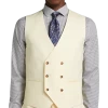 Tayion Classic Fit Suit Separates Double Breasted Vest, Cream