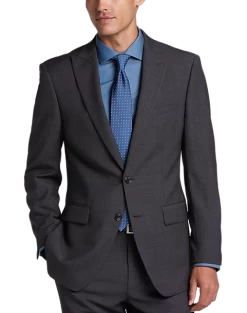Calvin Klein Slim Fit Suit, Charcoal Check