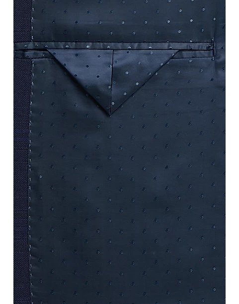 Michael Strahan Classic Fit Vested Suit, Blue Plaid - Image 5