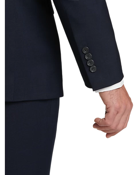 Awearness Kenneth Cole Modern Fit Suit, Blue Plaid - Image 2