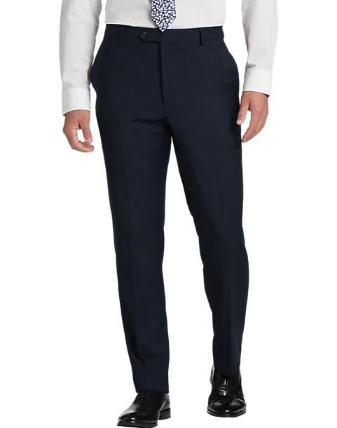 Awearness Kenneth Cole Modern Fit Suit, Blue Plaid - Image 3