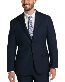 Awearness Kenneth Cole Modern Fit Suit, Blue Plaid