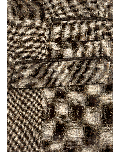 Paisley & Gray Slim Fit Suit Separates Coat, Caramel Donegal - Image 5