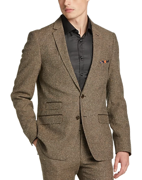 Paisley & Gray Slim Fit Suit Separates Coat, Caramel Donegal