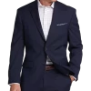 Pronto Uomo Platinum Platinum Modern Fit Suit, Navy Windowpane Plaid