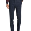 Paisley & Gray Slim Fit Suit Separates Pants, Navy Herringbone Windowpane