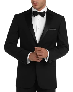 Pronto Uomo Platinum Modern Fit Suit Separates Tuxedo Coat, Black