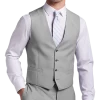 Calvin Klein X-Fit Slim Fit Suit Separates Vest, Light Gray Sharkskin