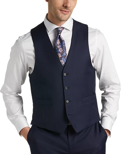 Joseph Abboud Classic Fit Suit Separates Vest, Navy