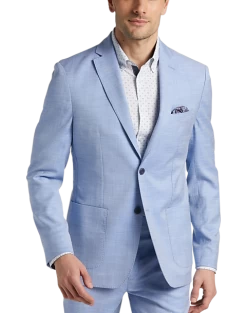 Michael Kors Modern Fit Suit Separates Coat, Light Blue
