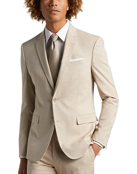 Egara Skinny Fit Notch Lapel Suit Separates Coat, Rose