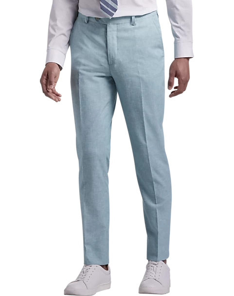 JOE Joseph Abboud Slim Fit Linen Blend Suit Separates Pants, Teal