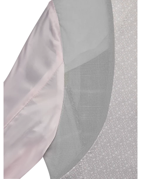 Egara Skinny Fit Suit Separates Coat, Gray & Pink Plaid - Image 4