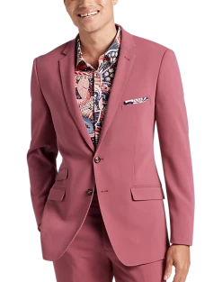 Paisley & Gray Slim Fit Suit Separates Coat, Dark Pink