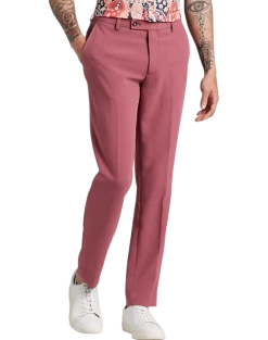 Paisley & Gray Slim Fit Suit Separates Pants, Dark Pink