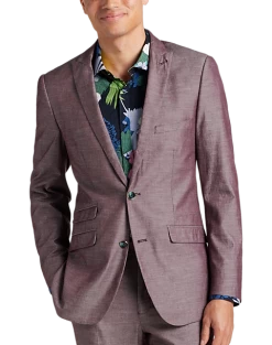 Paisley & Gray Slim Fit Suit Separates Coat, Mulberry