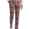 Paisley & Gray Slim Fit Suit Separates Pants, Pink Plaid