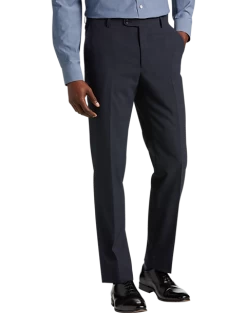 JOE Joseph Abboud Slim Fit Suit Separates Pants, Navy Plaid Seersucker
