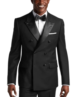 Calvin Klein Slim Fit Peak Lapel Suit Separates Tuxedo Jacket, Black