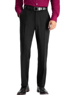 Haggar Travel Performance Classic Fit Suit Separates Pants, Blue Tic