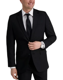Haggar Premium Comfort 4-Way Stretch Slim Fit Suit Separates, Black