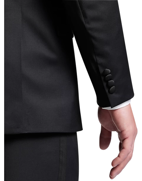 Joseph Abboud Black Label Modern Fit Suit Separates Tuxedo Coat, Black - Image 2