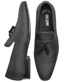 Stacy Adams Tazewell Tasseled Formal Loafers, Black